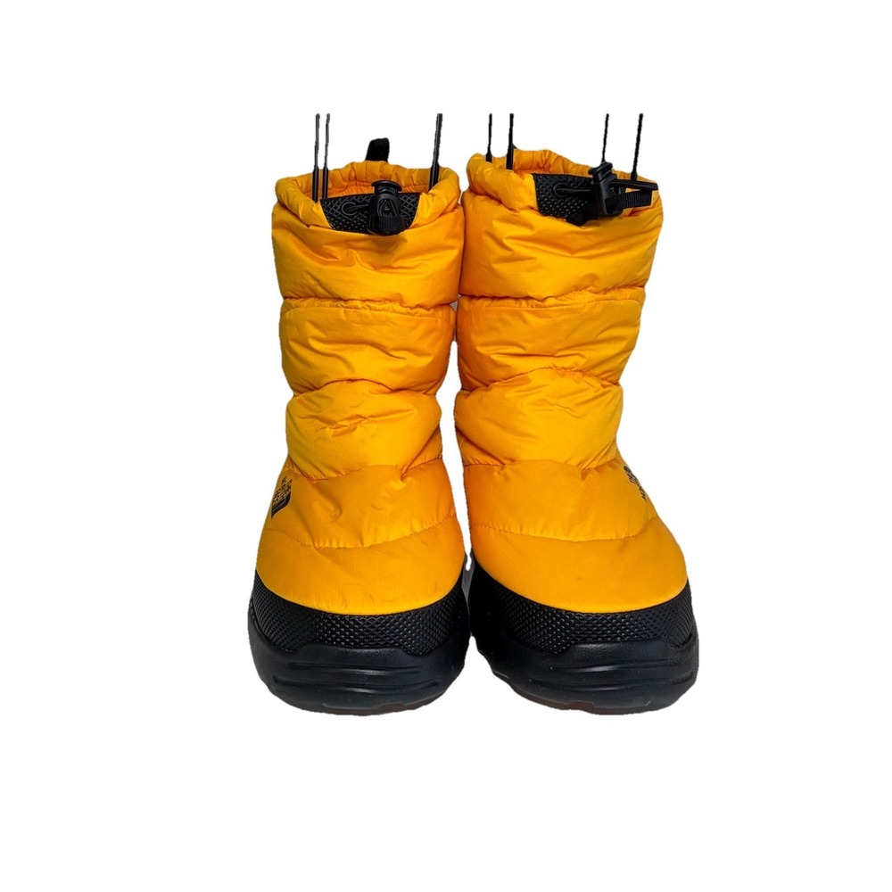 The‎ North Face 700 Yellow Puffer Quilted Goose Down Winter Snow Boots Unisex - Picture 3 of 7
